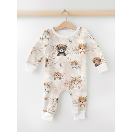Tissu coton Animaux de la forêt d'automne enfant Oeko-Tex®