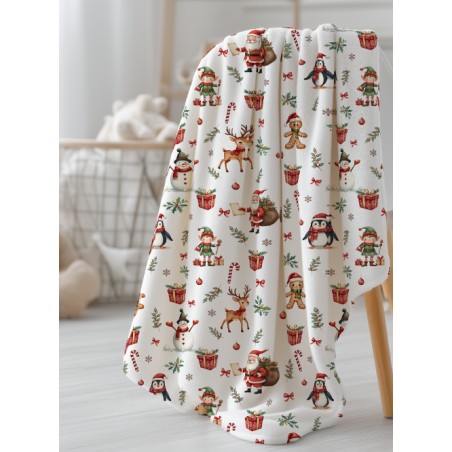 Tissu Christmas Red motif de noël enfant Oeko-Tex®