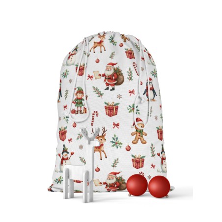 Tissu Christmas Red motif de noël enfant Oeko-Tex®