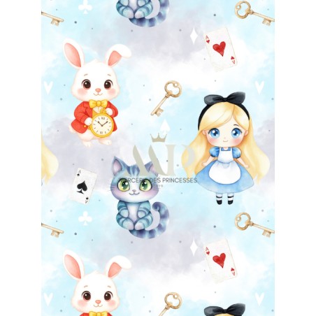 Tissu coton imprimé pour enfants Pays des Rêves - Certifié Oeko-Tex®