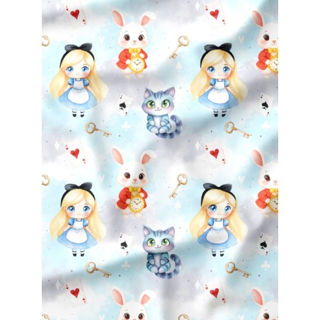 Tissu coton imprimé pour enfants Pays des Rêves - Certifié Oeko-Tex®