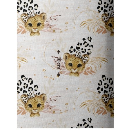 Tissu "Petit Léopard" Oeko-Tex®