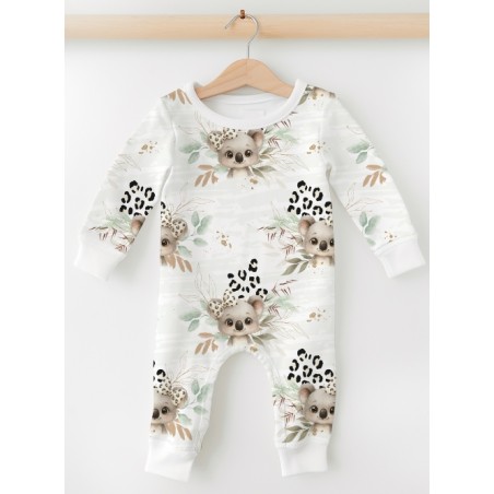 Tissu "Petit Koala Léopard" Oeko-Tex®
