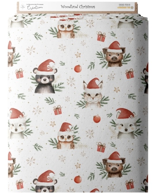 Tissu "Woodland Christmas"...