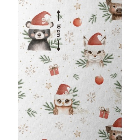 Tissu "Woodland Christmas" Oeko-Tex®