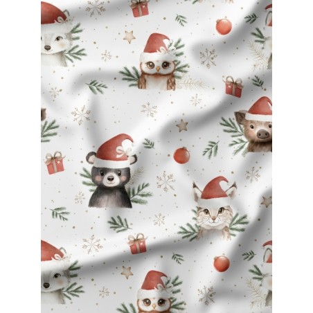 Tissu "Woodland Christmas" Oeko-Tex®