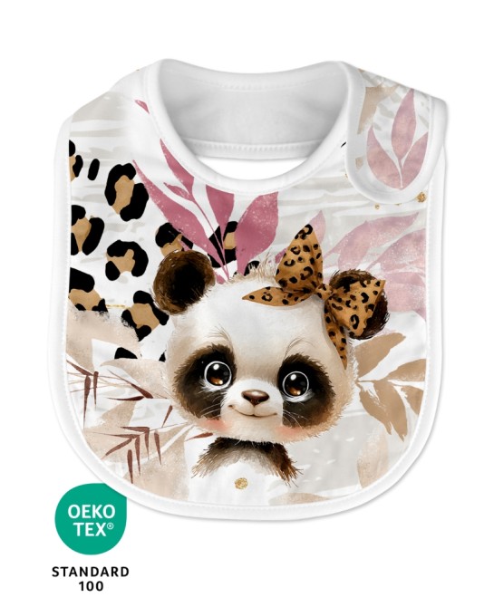 Bavoir Panda Léopard coton...