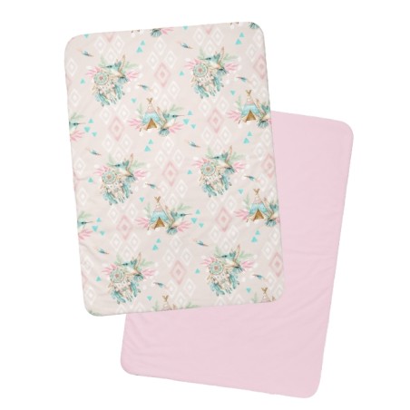Coupon couverture Petit Colibri Boho – Oeko-Tex – 75x100, 100x150 ou 150x200 cm – couture facile, cadeau naissance