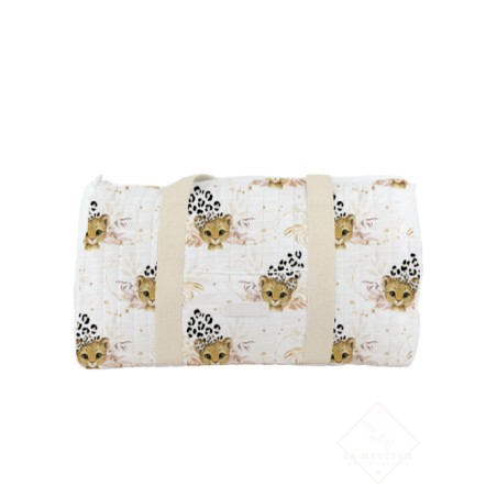 Panneau de tissu “Petit Léopard” – Sac à langer ou sac de voyage à coudre – La Mercerie des Princesses®