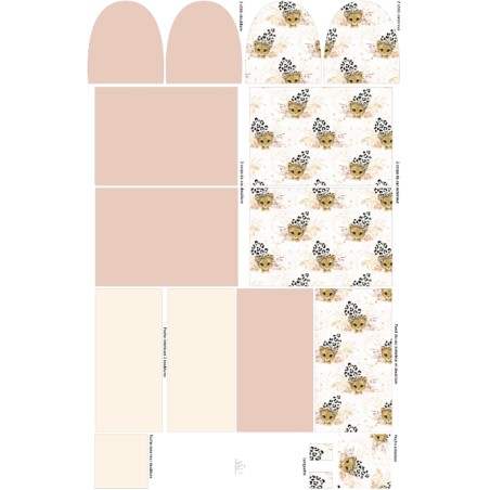 Panneau de tissu “Petit Léopard” – Sac à langer ou sac de voyage à coudre – La Mercerie des Princesses®