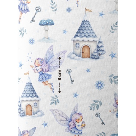 Tissu coton imprimé pour enfants Winter Fairy - Certifié Oeko-Tex®