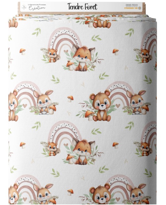 Tissu Tendre Forêt enfant...
