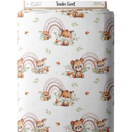 Tissu Tendre Forêt enfant Oeko-Tex®