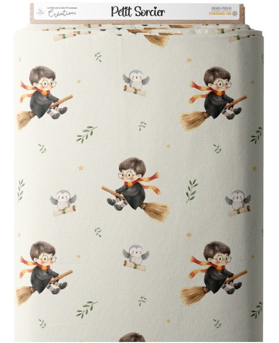 Tissu Petit Sorcier enfant...