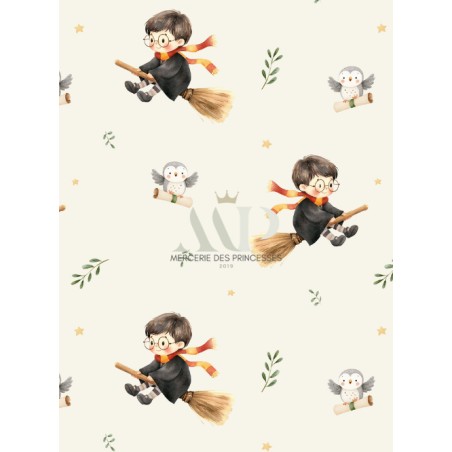 Tissu Petit Sorcier enfant Oeko-Tex®