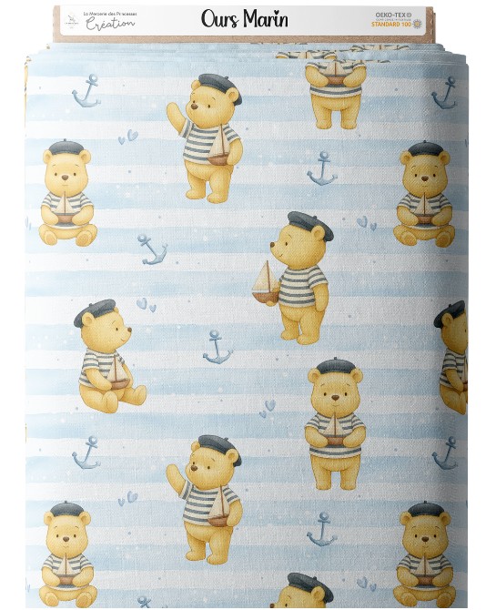 Tissu coton imprimé pour...