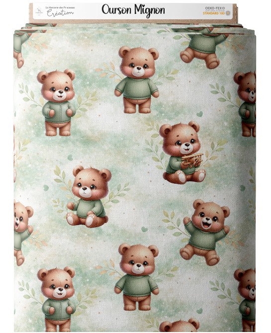 Tissu coton imprimé pour...