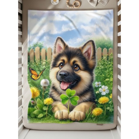 Coupon couverture Petit Berger – Oeko-Tex – 75x100, 100x150 ou 150x200 cm – couture facile, cadeau naissance