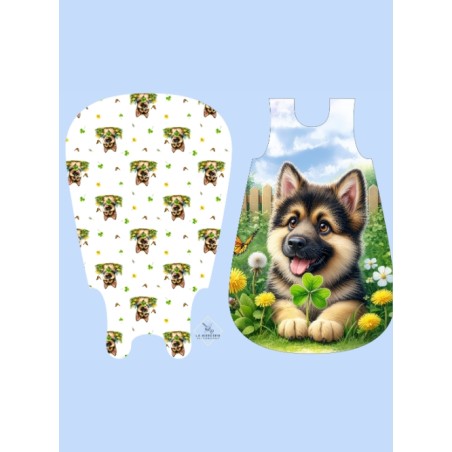 Coupon gigoteuse Petit Berger – tissu coton Oeko-Tex – kit couture facile, cadeau naissance, couture DIY