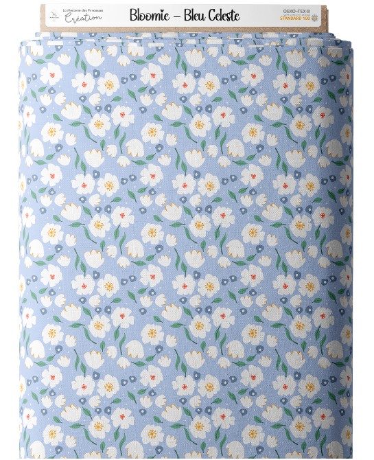 Tissu coton imprimé Fleurs...