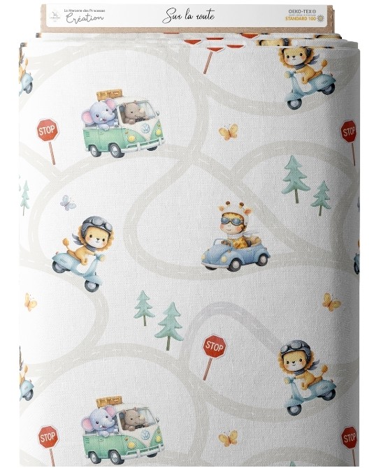 Tissu "Sur la route" -...