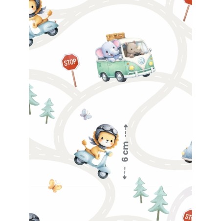 Tissu "Sur la route" - Certifié Oeko-Tex®