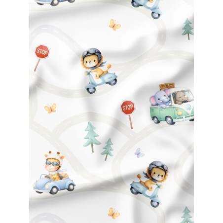 Tissu "Sur la route" - Certifié Oeko-Tex®