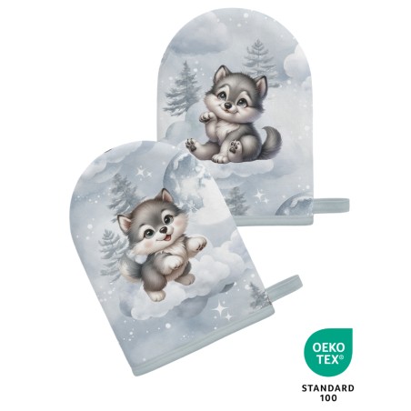 Coupon pour 5 Gants de toilette pour bébé à réaliser soi-même Baby Wolf Coton Oeko-Tex