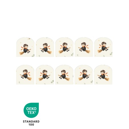 Coupon pour 5 Gants de toilette pour bébé à réaliser soi-même Petit Sorcier Coton Oeko-Tex