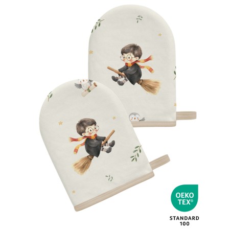 Coupon pour 5 Gants de toilette pour bébé à réaliser soi-même Petit Sorcier Coton Oeko-Tex