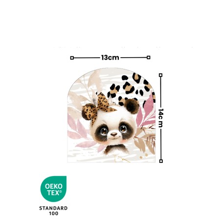 Coupon pour 5 Gants de toilette pour bébé à réaliser soi-même Panda Léopard Coton Oeko-Tex