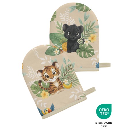 Coupon pour 5 Gants de toilette pour bébé à réaliser soi-même Le Livre De La Jungle Coton Oeko-Tex