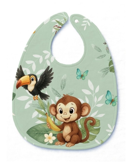 Panneau Bavoir Singe livre...