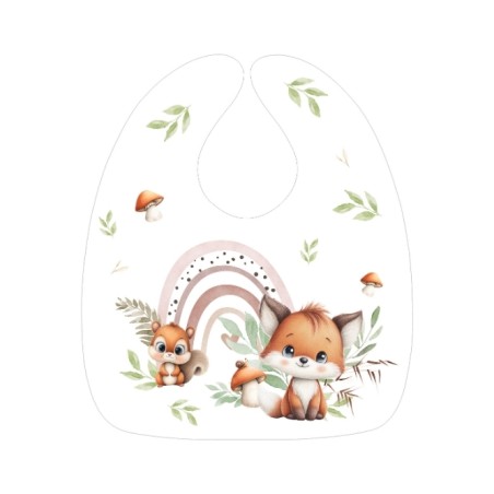 Panneau Bavoir Tendre Forêt – pour Bavoir Bébé 3 à 12 mois – Tissu coton Oeko-Tex® a réaliser soi-même