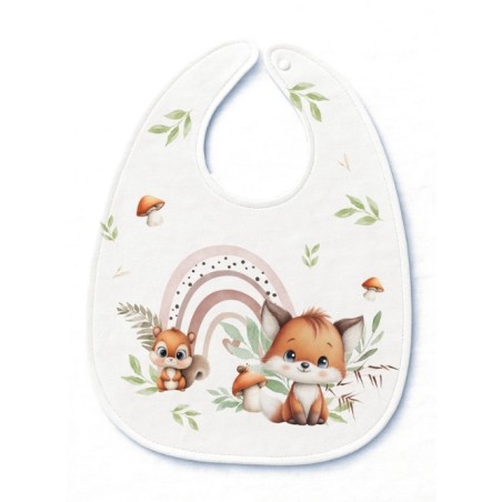 Panneau Bavoir Tendre Forêt – pour Bavoir Bébé 3 à 12 mois – Tissu coton Oeko-Tex® a réaliser soi-même