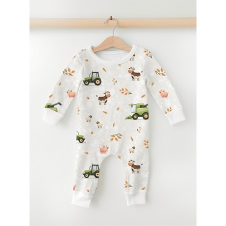 Tissu coton imprimé pour enfants Country Land- Certifié Oeko-Tex®