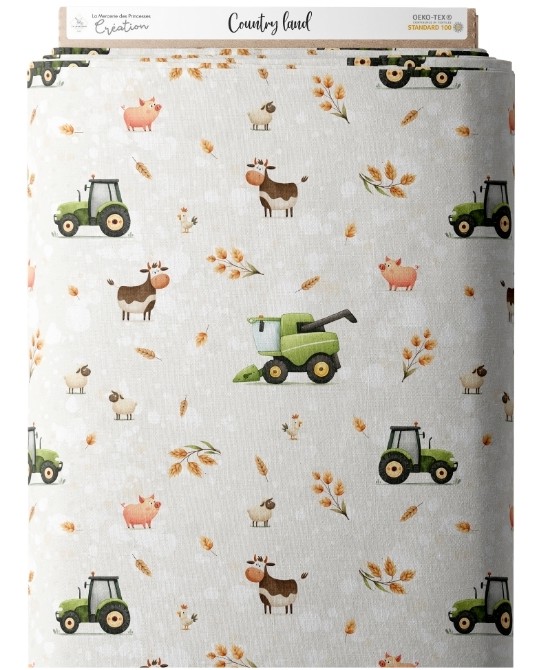 Tissu coton imprimé pour...