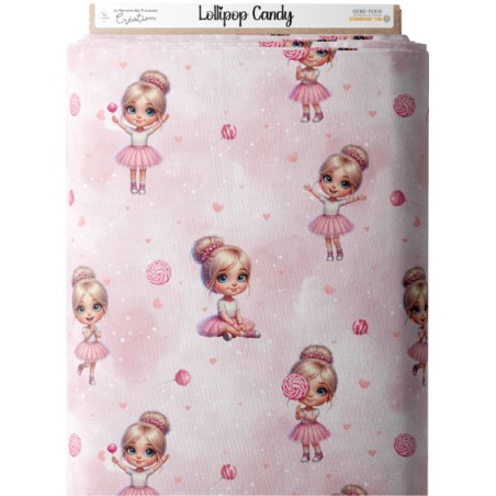 Tissu coton imprimé pour enfants Lollipop Candy - Certifié Oeko-Tex®