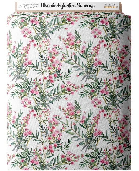 Tissu coton imprimé Fleurs...