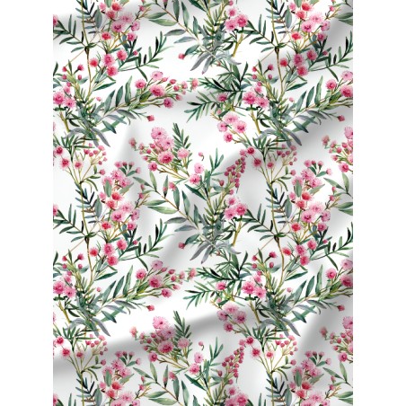 Tissu coton imprimé Fleurs Bloomie – Eglantine Sauvage - Certifié Oeko-Tex®