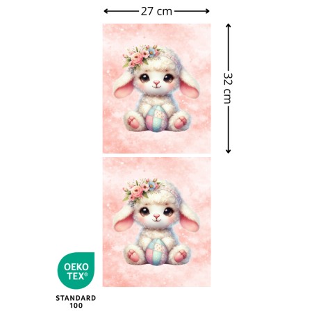 Panneau à coudre - Sac de Pâques Enfant - Agneau - Oeko-Tex®