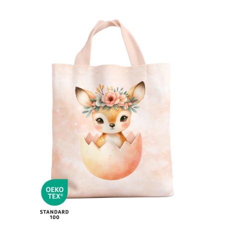 Panneau à coudre - Sac de Pâques Enfant - Faon - Oeko-Tex®