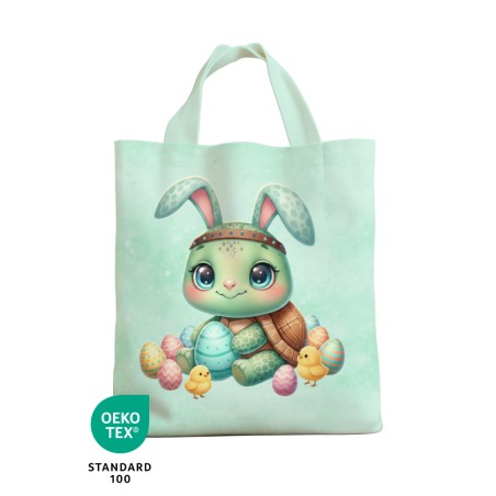 Panneau à coudre - Sac de Pâques Enfant - Tortue - Oeko-Tex®