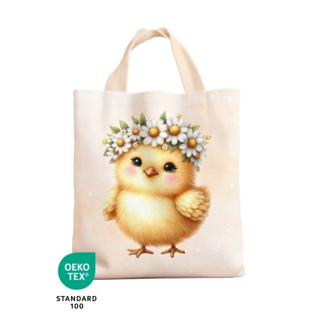 Panneau à coudre - Sac de Pâques Enfant - Poussin - Oeko-Tex®