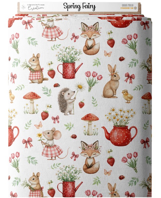 Tissu coton imprimé pour...