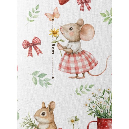 Tissu coton imprimé pour enfants Spring Fairy - Certifié Oeko-Tex®