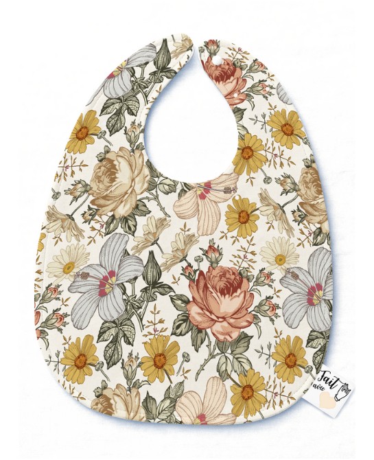 Panneau Bavoir Fleurs...