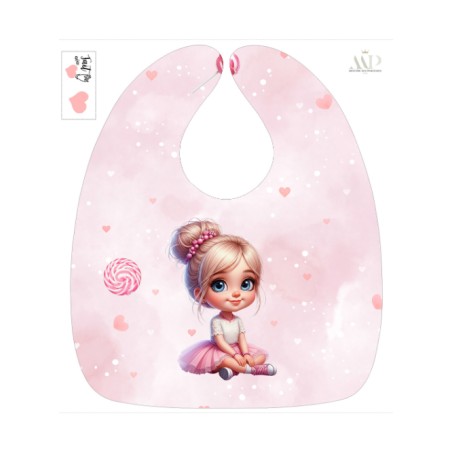 Panneau Bavoir Lollipop – pour Bavoir Bébé 3 à 12 mois – Tissu coton Oeko-Tex® a réaliser soi-même