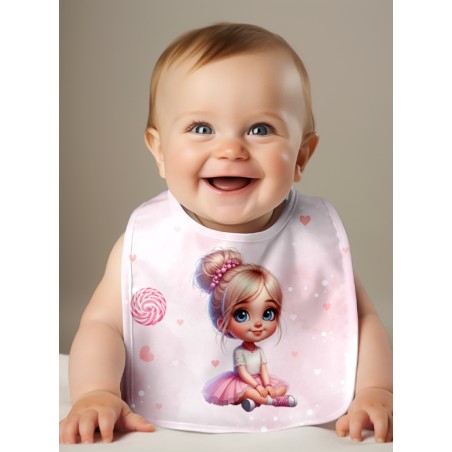 Panneau Bavoir Lollipop – pour Bavoir Bébé 3 à 12 mois – Tissu coton Oeko-Tex® a réaliser soi-même