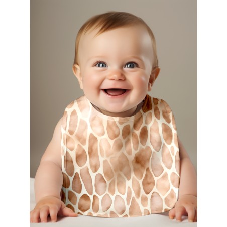 Panneau Bavoir Peau De Girafe– pour Bavoir Bébé 3 à 12 mois – Tissu coton Oeko-Tex® a réaliser soi-même